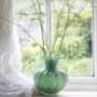 Bethany Green Glass Vase With Frill Rim, thumbnail 3 of 4
