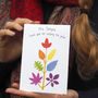 Rainbow Tree Personalised Teacher Card, thumbnail 1 of 2