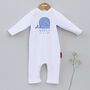 Happy First Fathers Day Baby Whale Romper, thumbnail 6 of 12