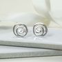 Sterling Silver Spiral Studs, thumbnail 1 of 5