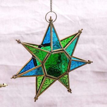 Glass Star Hanging Candle Holders, 2 of 2