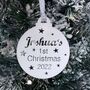 Baby's 1st Christmas Personalised Tree Decoration, thumbnail 3 of 12