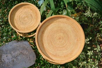Boho Rattan Eco Friendly Table Set, 3 of 7