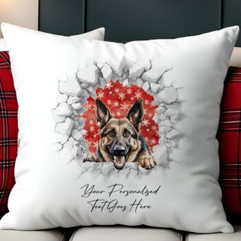 Personalised Christmas German Shepherd Break Through, 5 of 10