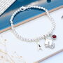 Personalised Graduation Cap Silver Bracelet Congratulations Gift, thumbnail 1 of 10