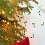 Holly And Berry Christmas Door/Wall Stickers, thumbnail 7 of 8