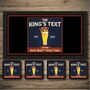 Kings Tipple Personalised Home Pub Sign / Man Cave Sign, thumbnail 7 of 8