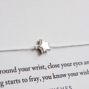 A Handmade Little Wish Bracelet Gift For Bridesmaid, 2 of 2