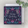 Ornate Swirl Happy Birthday Card Set Of Two, thumbnail 1 of 2