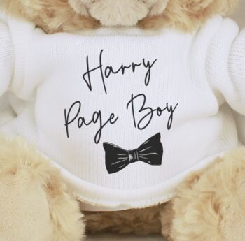Personalised Wedding Teddy Bear, 2 of 7