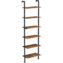 Six Tier Ladder Shelf Bookshelf Wall Shelf Industrial, thumbnail 8 of 8