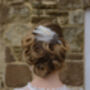 Ivory Feather Hair And Corsage Clip 'Molly', thumbnail 4 of 6