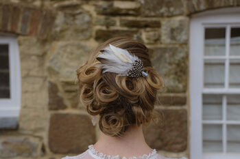 Ivory Feather Hair And Corsage Clip 'Molly', 4 of 6