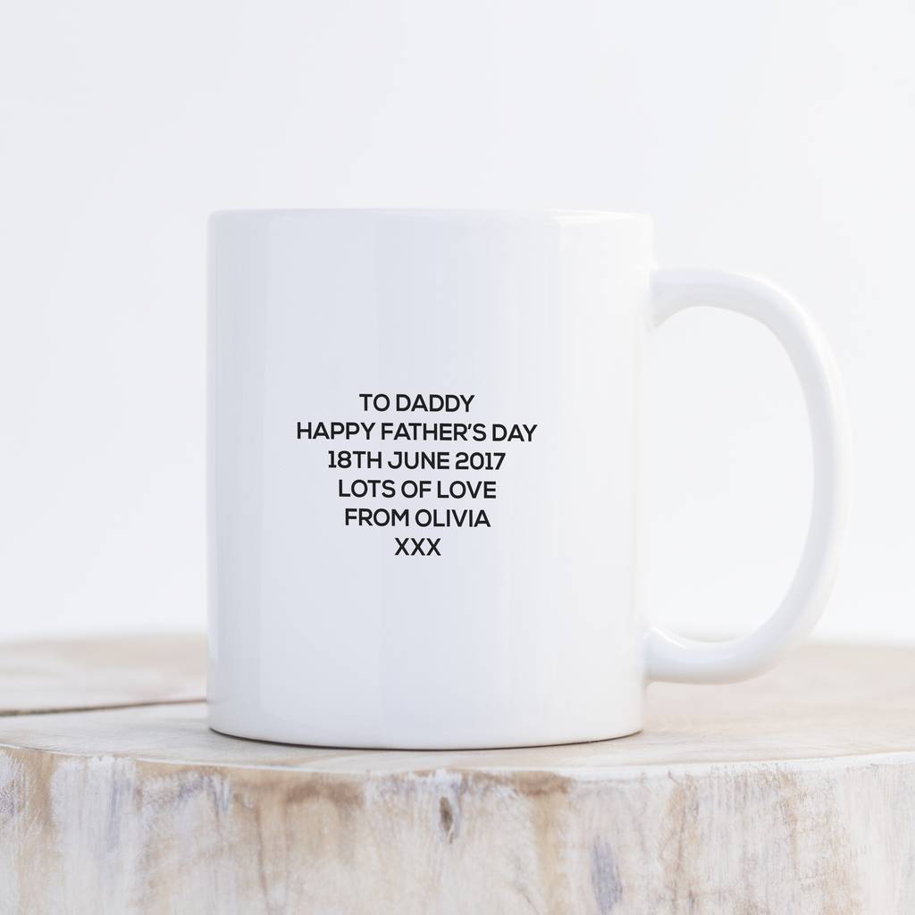 Personalised 'Dad Est' Mug By Oli & Zo