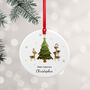 Personalised Playing Reindeers Ornament, thumbnail 1 of 5