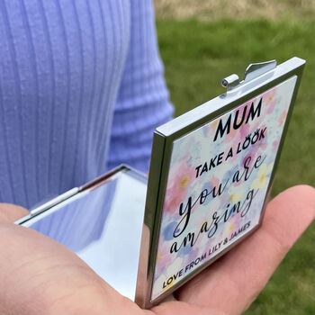 Personalised Mum/Mummy Compact Mirror, 2 of 3