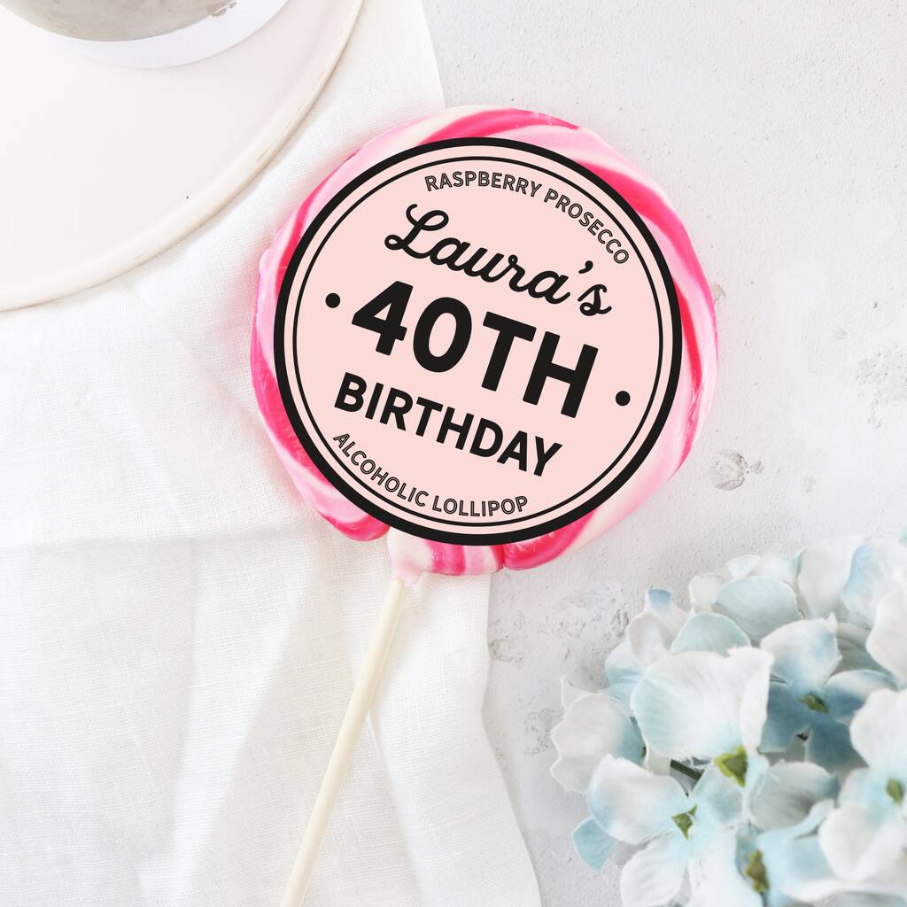 Personalised Bold Birthday Age Lollipop, 1 of 3