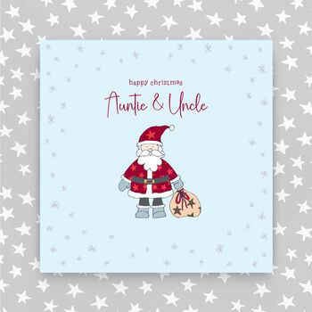 Happy Christmas Auntie And Uncle Card, 2 of 4