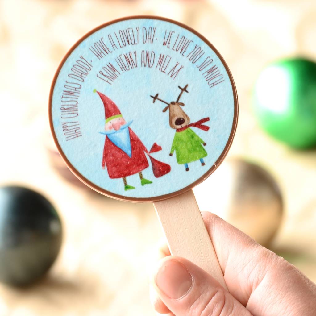 Personalised Christmas Message Lolly