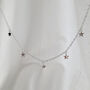 Sterling Silver Multi Star Necklace, thumbnail 5 of 6