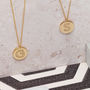 9ct Yellow Gold Facett Initial Necklace, thumbnail 9 of 10