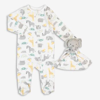 New Baby Unisex Safari Hamper Gift Set, 2 of 6