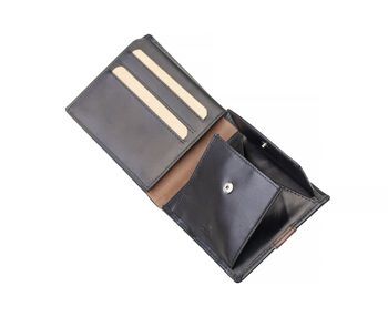 Personalised English Leather Black Wallet Rfid Safe, 10 of 12