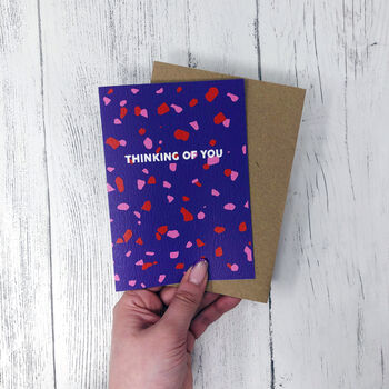 Miss You Card 'Thinking Of You' Terrazzo, 2 of 7