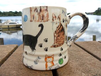 Tankard Mug In Cats And Kittens Design, 2 of 8