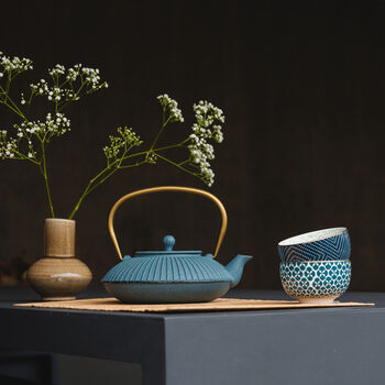 Cast Iron Teapot Linhai 1100ml Steel Fine Mesh Filter, 2 of 12