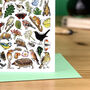 Hedgerow Wildlife Of Britain Greeting Card, thumbnail 6 of 8