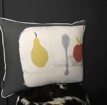 Apple + Pear + Spoon Cushion, 2 of 6