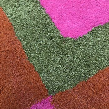 Handmade Tufted Multi Coloured Mini Runner Rug, 5 of 12