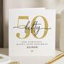 Personalised 50th Birthday Card For Mum Or Friend, thumbnail 1 of 7