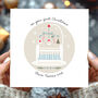 Baby's First Christmas Card In Blue Or Pink, thumbnail 1 of 4