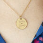 Personalised Children's Name Gold Or Silver Plated Disc Necklace, thumbnail 1 of 11