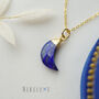 Lapis Lazuli Moon Pendant, thumbnail 1 of 11