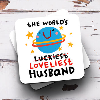 Personalised Mug 'Luckiest Husband', 3 of 3