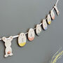 Happy Easter Ceramic Bunny Bunting, thumbnail 3 of 8
