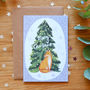 Illustrated Fox Recycled Christmas Card, thumbnail 1 of 2