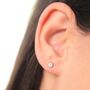 Lab Grown Diamond Stud Earrings, thumbnail 4 of 7