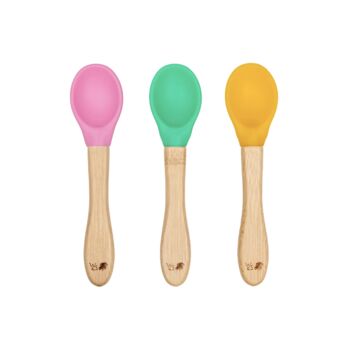 Baby Bamboo Weaning Spoons Set Of Three, 5 of 6