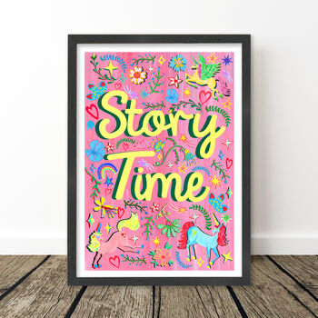 Pink Story Book Print Set, 12 of 12