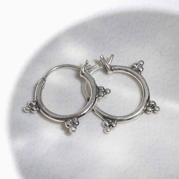 Sterling Silver Goddess Hoops, 5 of 6