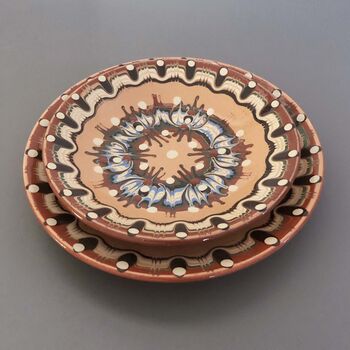 Individual Troyan Ceramic Side Plate In Tan Colour, 8 of 8