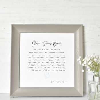 Personalised Confirmation Print With Verse, 4 of 5