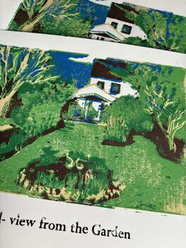 Bespoke Linoprint And Letterpress Home Portrait, 10 of 11