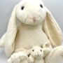 Mummy And Baby Cream Bunny Set, thumbnail 1 of 6