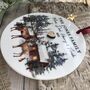 Grandparents Or Any Relation Family Christmas Tree Decoration Stags, thumbnail 2 of 3