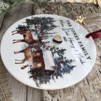 Personalised Family Christmas Tree Decoration, 2 of 3